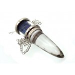 Lapis Lazuli and Quartz Gemstone Vial Pendulum